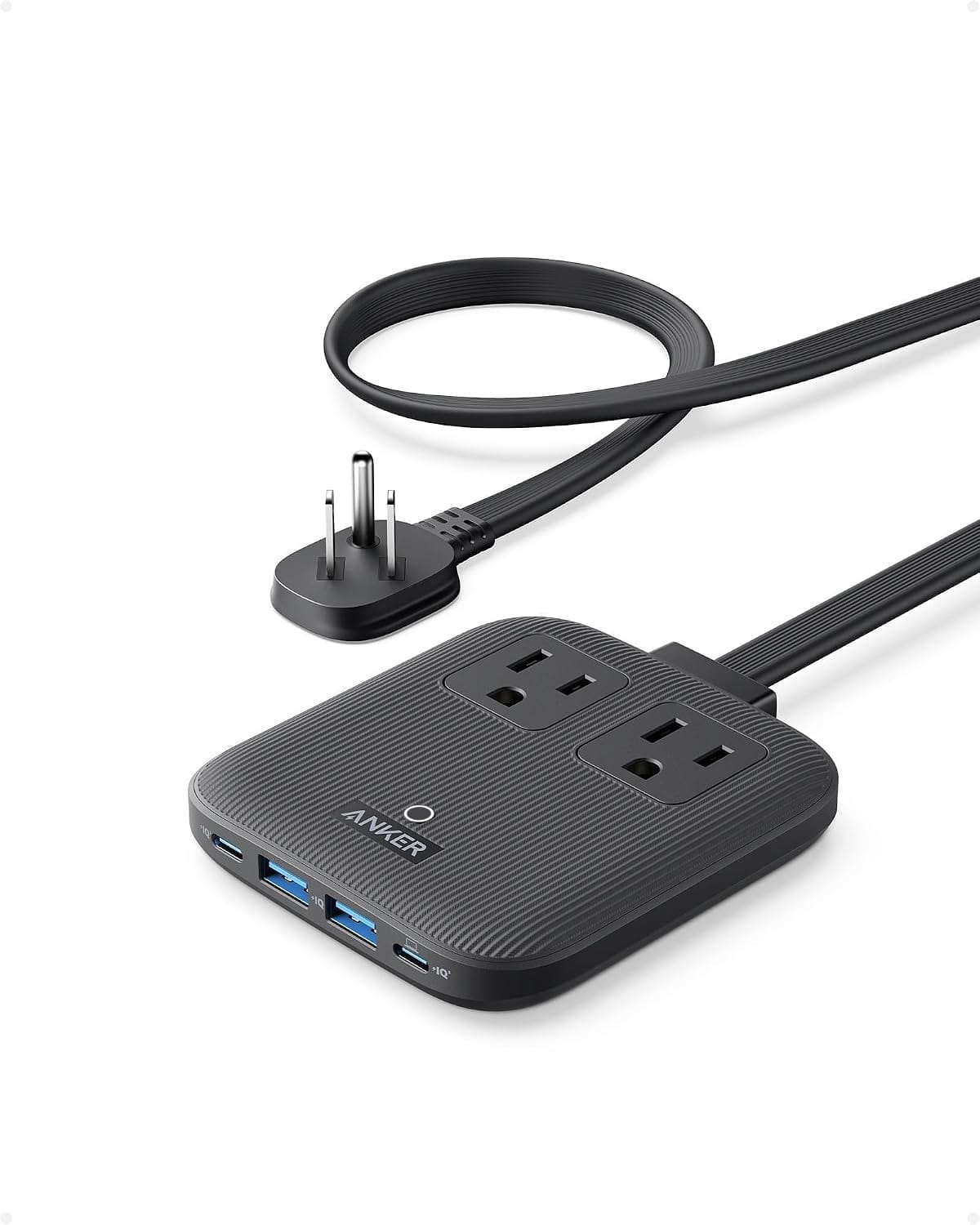 Anker Travel Power Strip with 67W USB-C Charger (6-in-1)