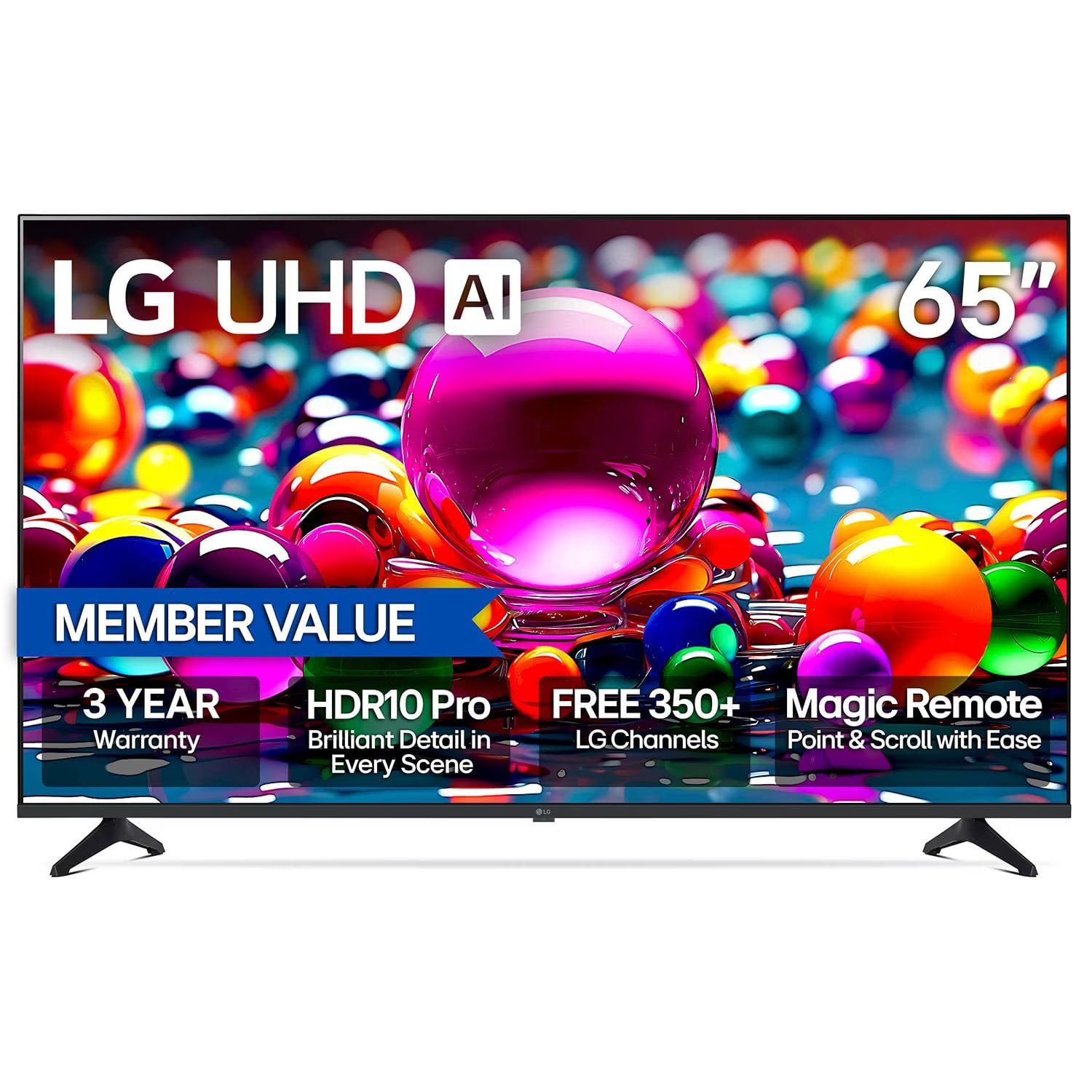 LG 65" 4K Smart TV: $296.99 – 25% Off with Alpha 7 AI Processor & Dolby Atmos at Sam