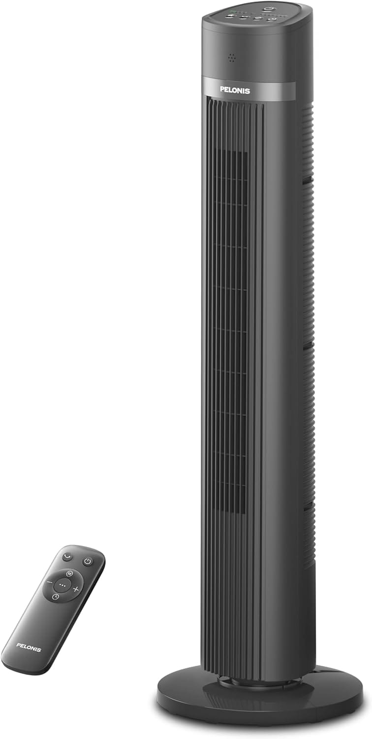 PELONIS 40" Bladeless Tower Fan: $47.27 – 32% Off with Remote & Quiet 27dB Operation