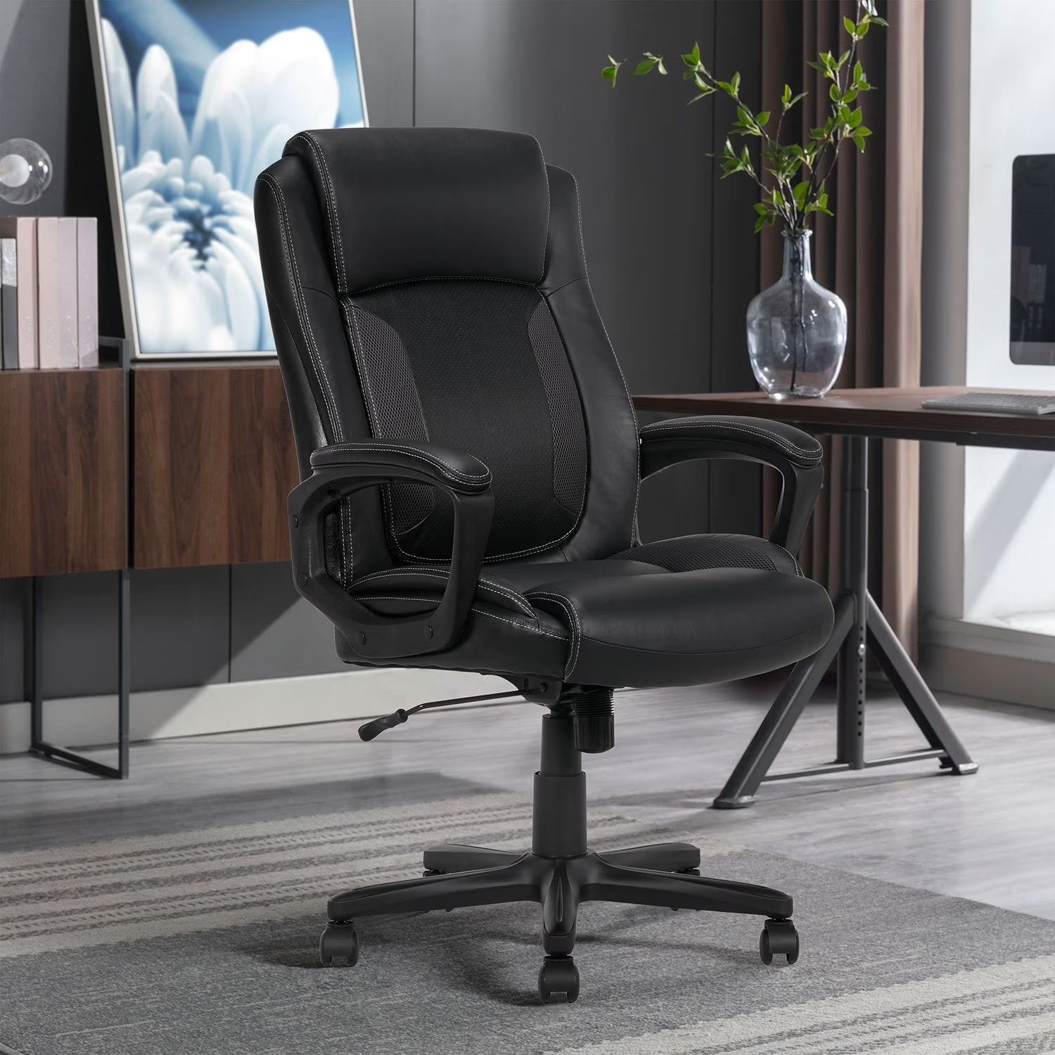 Serta Mid-Back Office Chair: $85 – Memory Foam Seating & Ergonomic Support at Sam