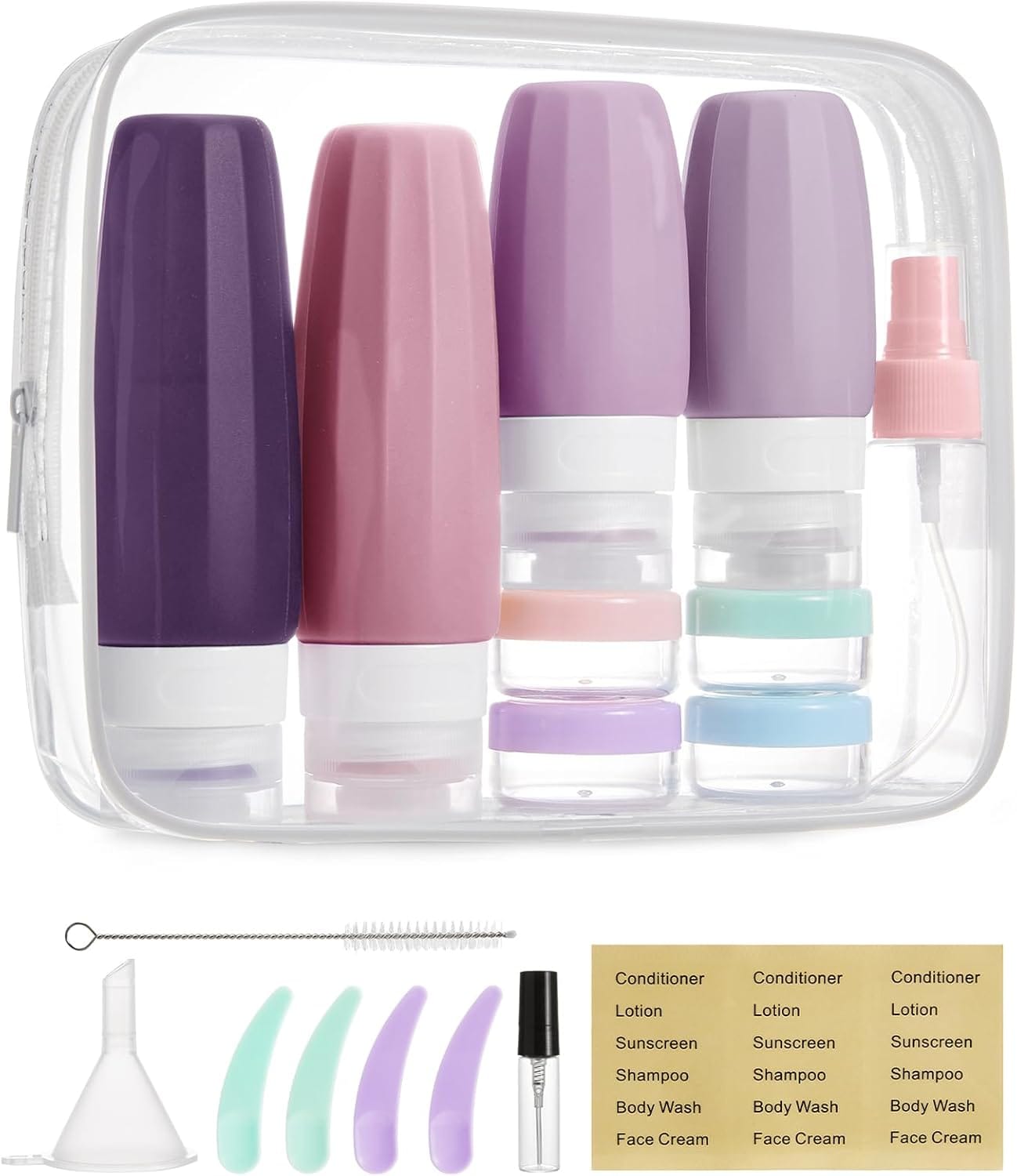 18-Piece BAGSMART Travel Toiletry Container Set 30% Off – Just $6.99 with Code (Reg. $9.99)