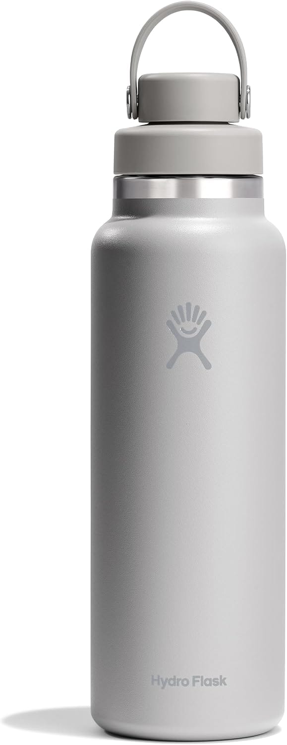 Hydro Flask 40oz with Chug Lid: $20 – 54% Off Insulated Bottle Keeps Drinks Cold 24 Hours