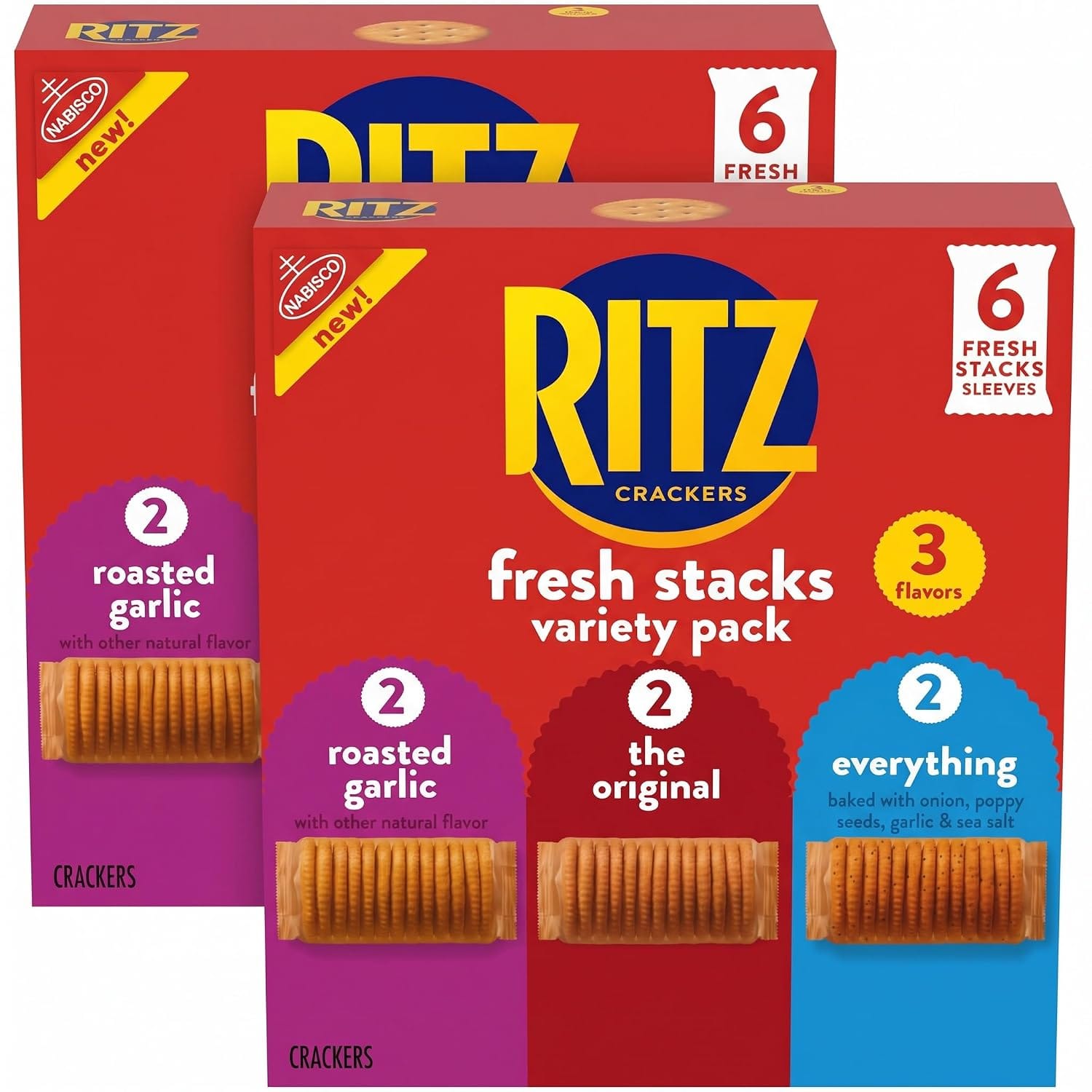 8.85-Oz. RITZ Fresh Stacks Variety Pack (6 Multi Snack Packs) 25% Off – Just $5.97 (Reg. $7.96)