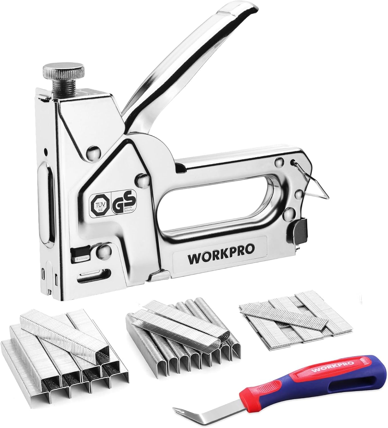 WORKPRO 3-in-1 Upholstery Staple Gun Kit With 3,000 Staples - 15% Off at $13.59