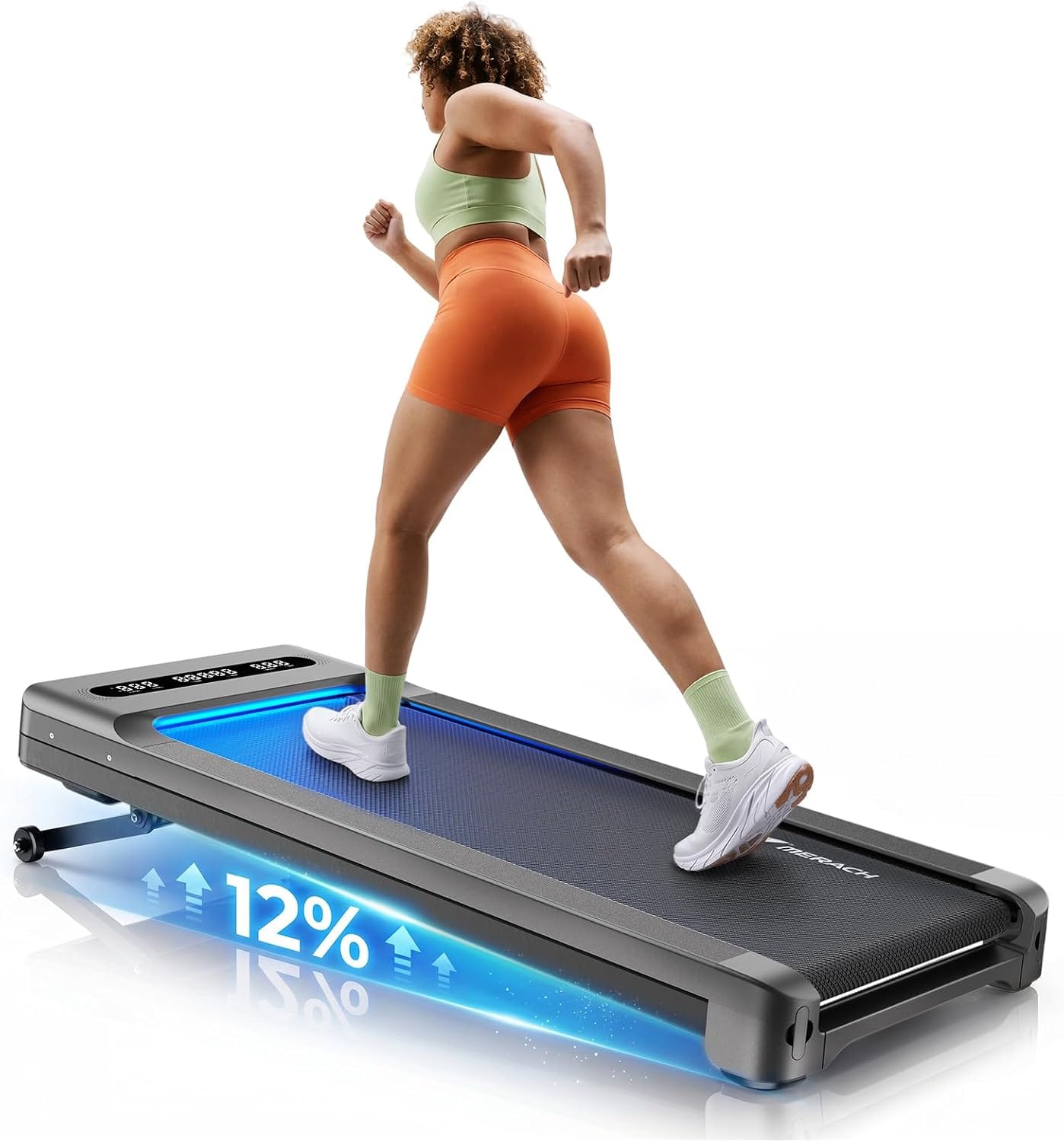 MERACH Walking Pad Treadmill: $197.99 – 12% Auto Incline & 400-lb Capacity with Code
