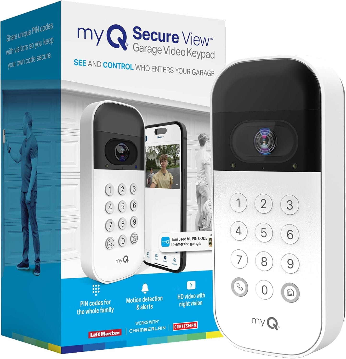 myQ Smart Wi-Fi Garage Video Keypad with Smartphone Control 63% Off – Just $29.99 (Reg. $79.99)