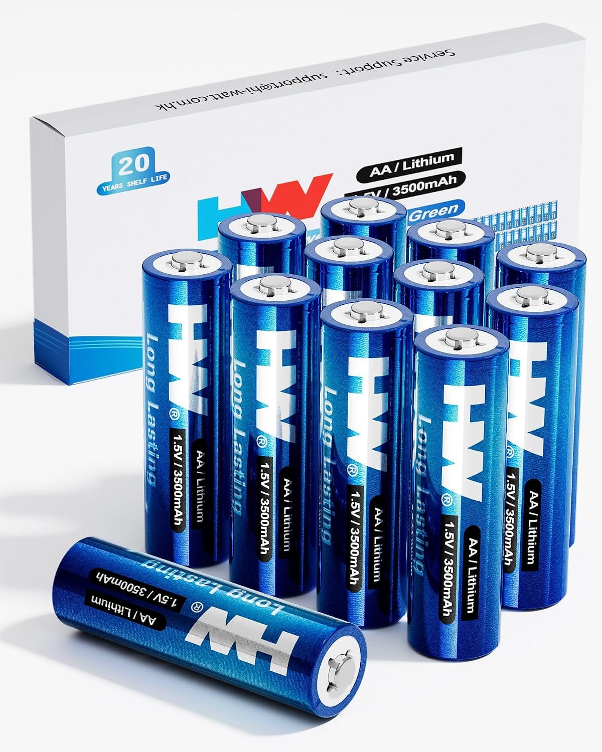 12-Pack HW 3500mAh 1.5V AA Lithium Batteries 58% Off – Just $9.95 with Code (Reg. $23.99)