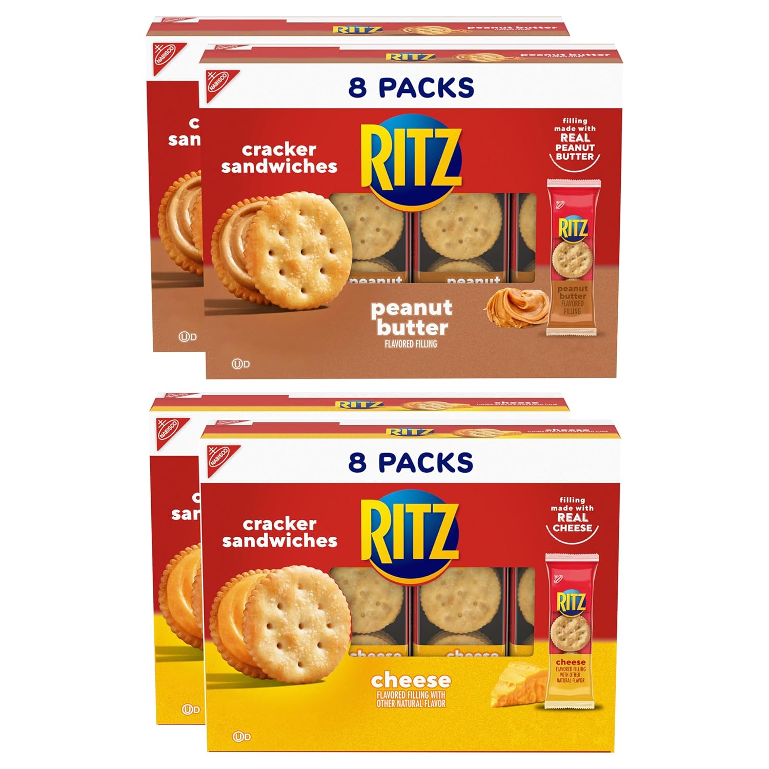 RITZ Crackers 32-Count 48% Off – Just $11.42 for Peanut Butter & Cheese Variety Pack