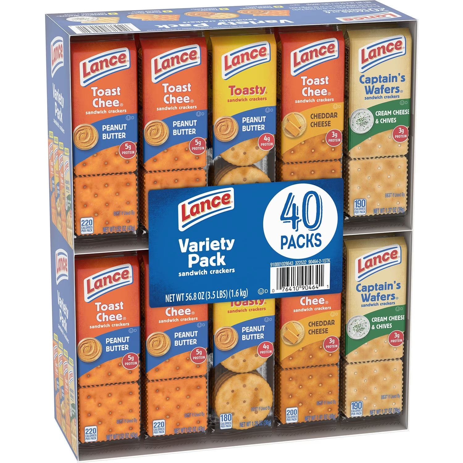 Lance Variety Pack Sandwich Crackers (40 Count) – Now $10.98 at Sam