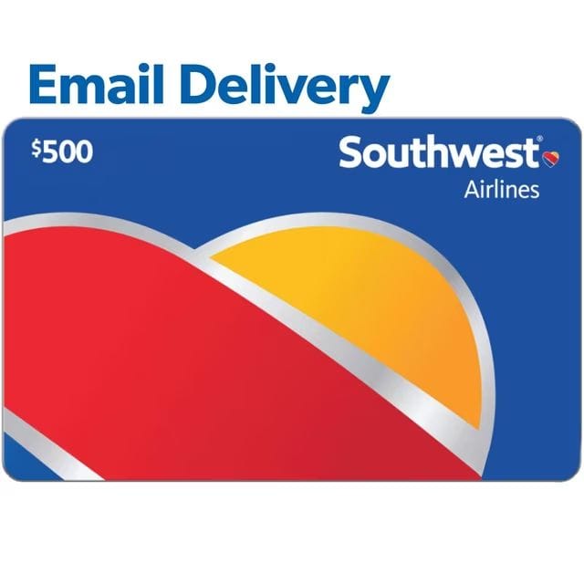 Southwest Airlines $500 Email Delivery Gift Card – $474.98 at Sam