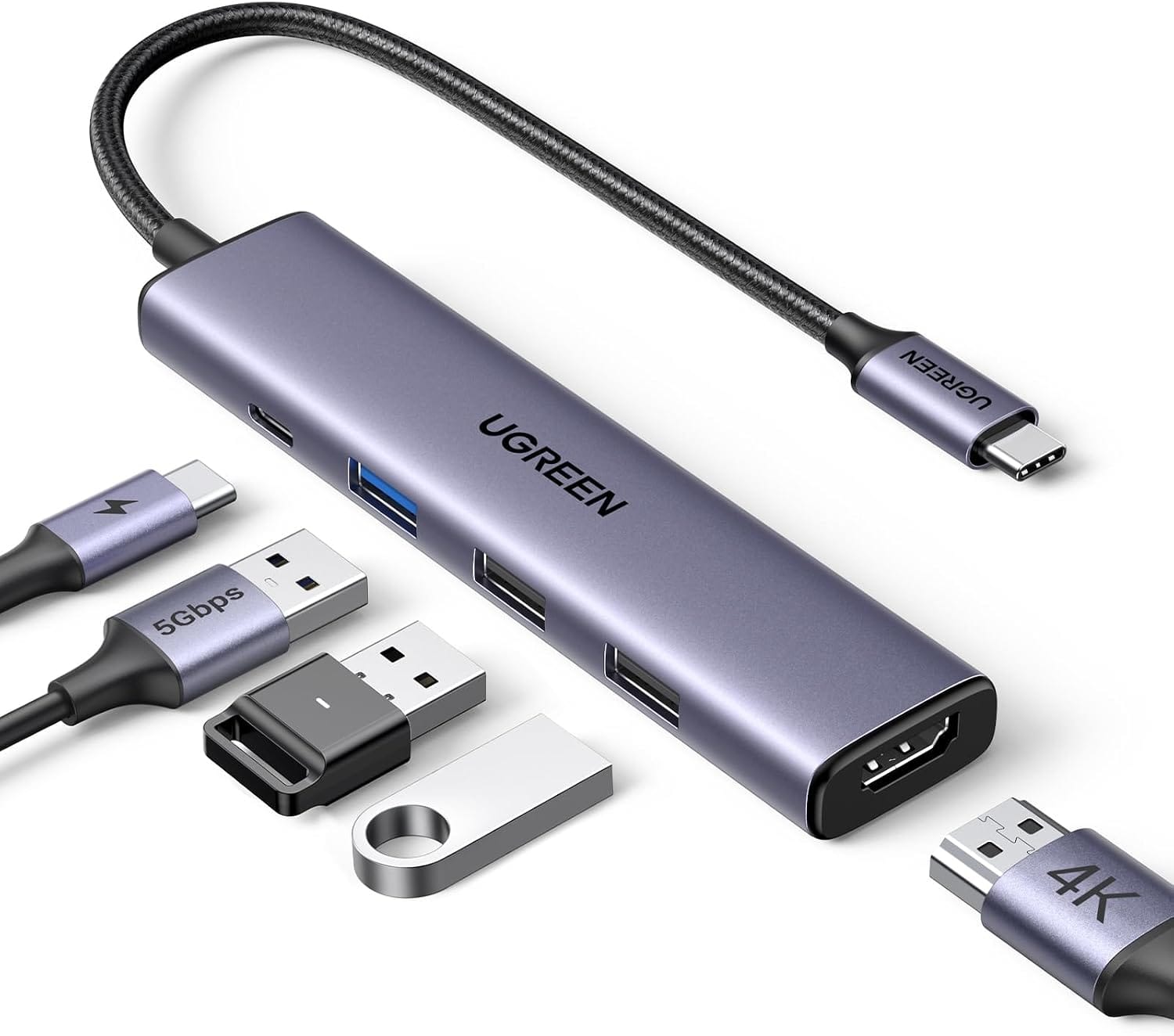UGREEN 5-in-1 USB-C Hub with 4K HDMI & 100W PD 37% Off – Just $10.00 (Reg. $15.98)