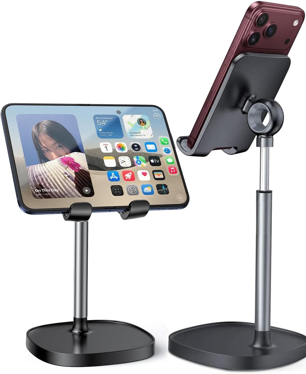 LISEN Ergonomic Adjustable Cell Phone Desk Stand 44% Off โ Just $9.99 (Reg. $17.99)