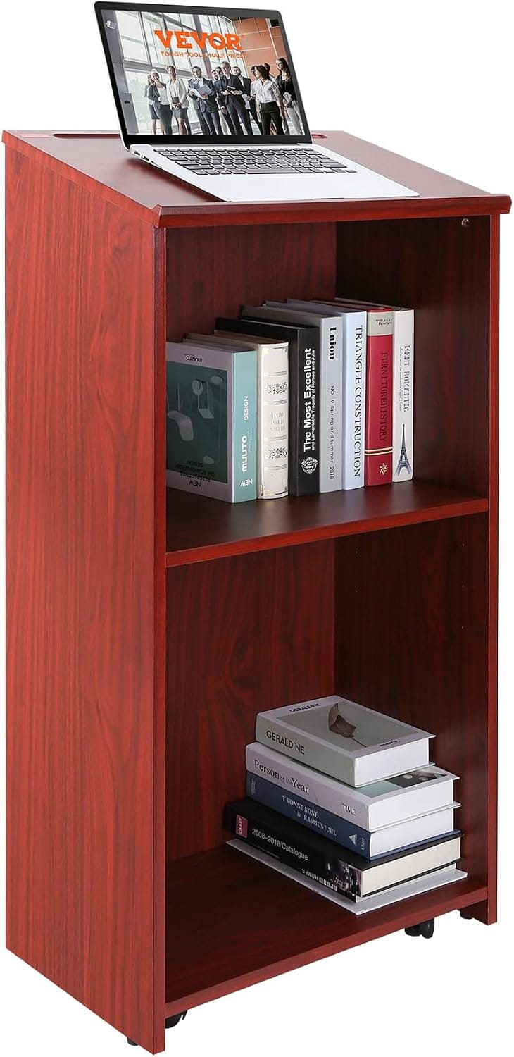 VEVOR Mobile Wood Podium Stand 46% Off β Just $64.63 (Reg. $119.99)
