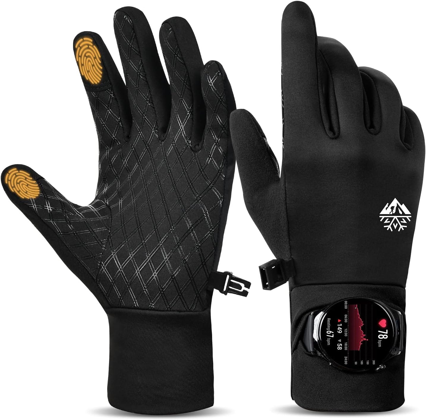 Pixel Panda Running Winter Gloves with Watch Window (Various Colors) 42% Off – Just $6.95 with Code (Reg. $11.99)