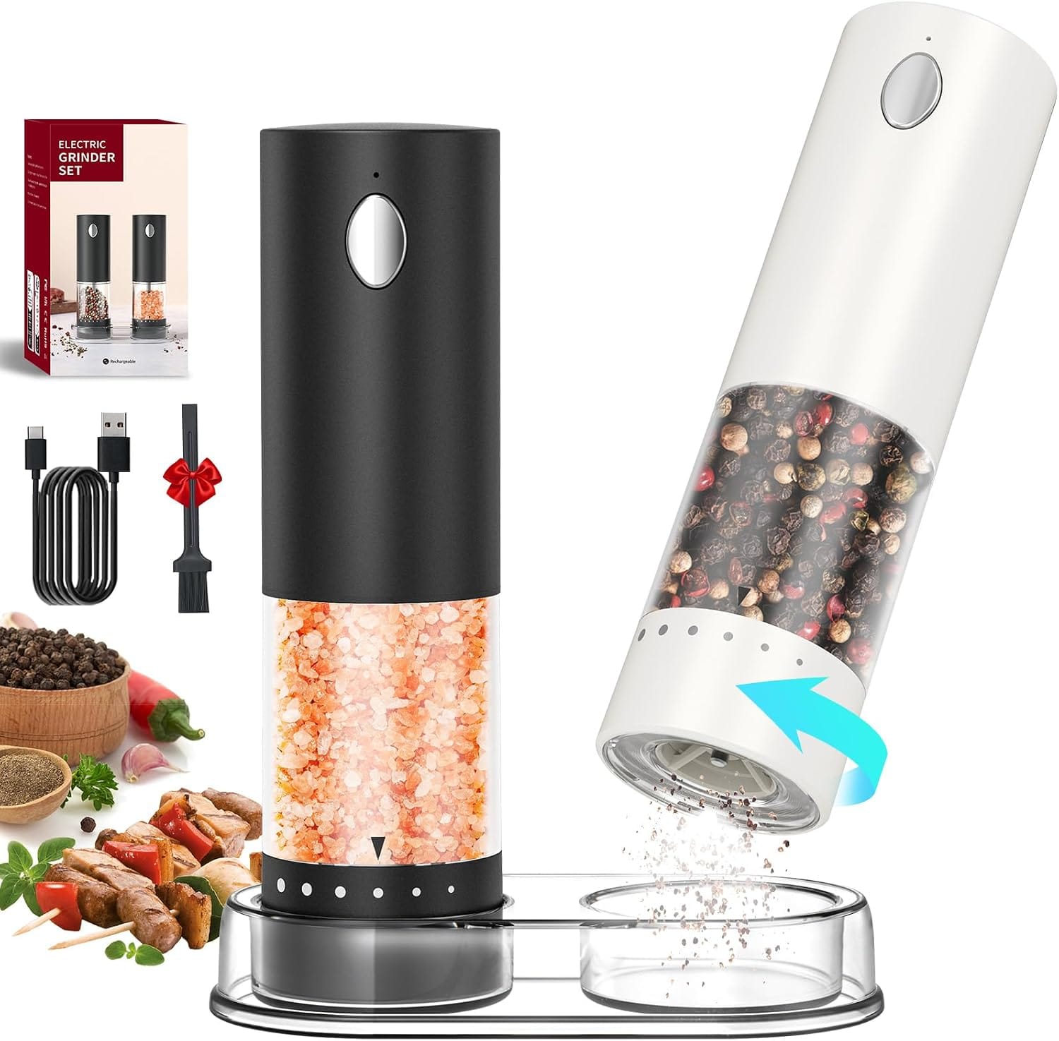 CIRCLE JOY Electric Salt and Pepper Grinder Set 50% Off – Just $9.99 (Reg. $19.99)