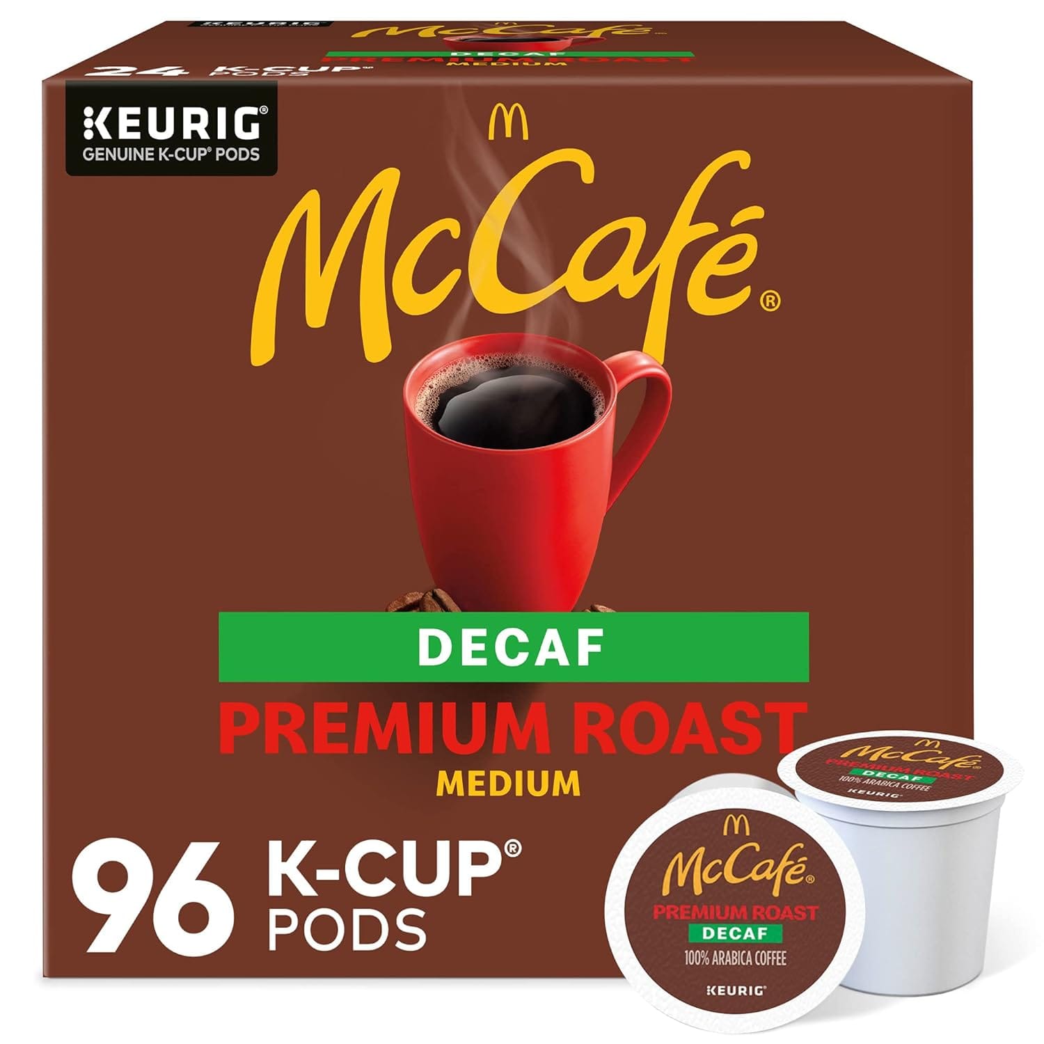 McCafe Premium Roast Decaf K-Cup Coffee Pods 96-Count 27% Off – Just $33.68