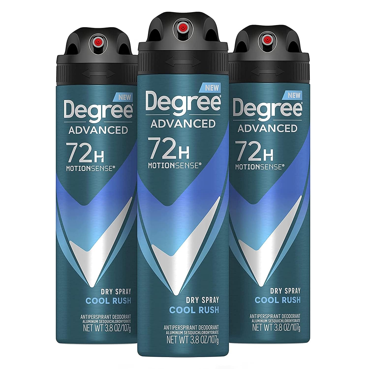 Degree Men Antiperspirant Dry Spray (Cool Rush, 3-Count) 24% Off โ Just $11.83 (Reg. $15.57)