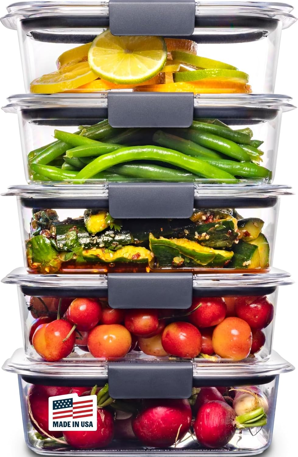5-Pack Rubbermaid Brilliance 3.2-Cup Food Storage Containers 27% Off – Just $23.73 (Reg. $32.48)