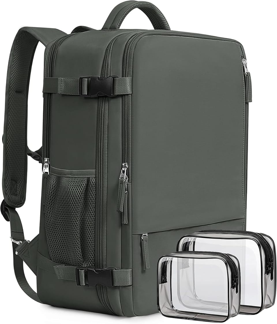 This backpack is perfect for travel! Compact and stylish, it's great for everyday use too.