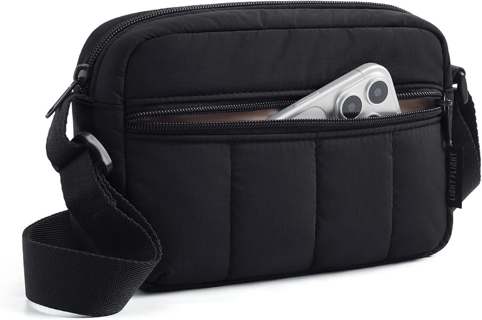 Save on Lightweight Travel Purses: LIGHT FLIGHT Water-Repellent Puffer Hobo Bag for Only $8.49