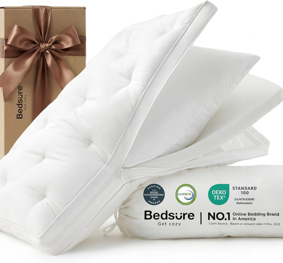 Bedsure 3-in-1 Memory Foam & Down Alternative Adjustable Pillow (Queen) 75% Off – Just $23.99 with Code (Reg. $95.98)