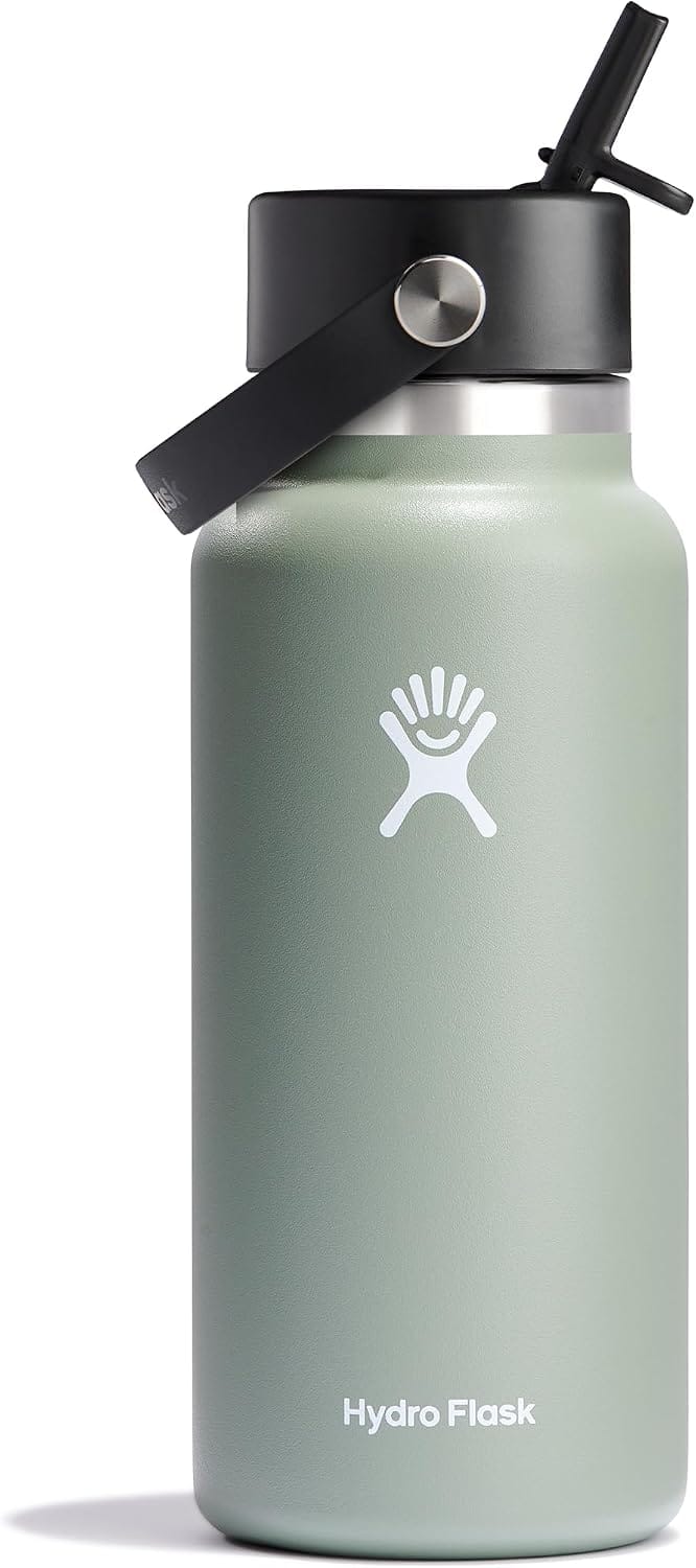 32oz Hydro Flask Wide Mouth Water Bottle w/ Straw Lid (Agave) 47% Off – Just $23.74 (Reg. $44.95)