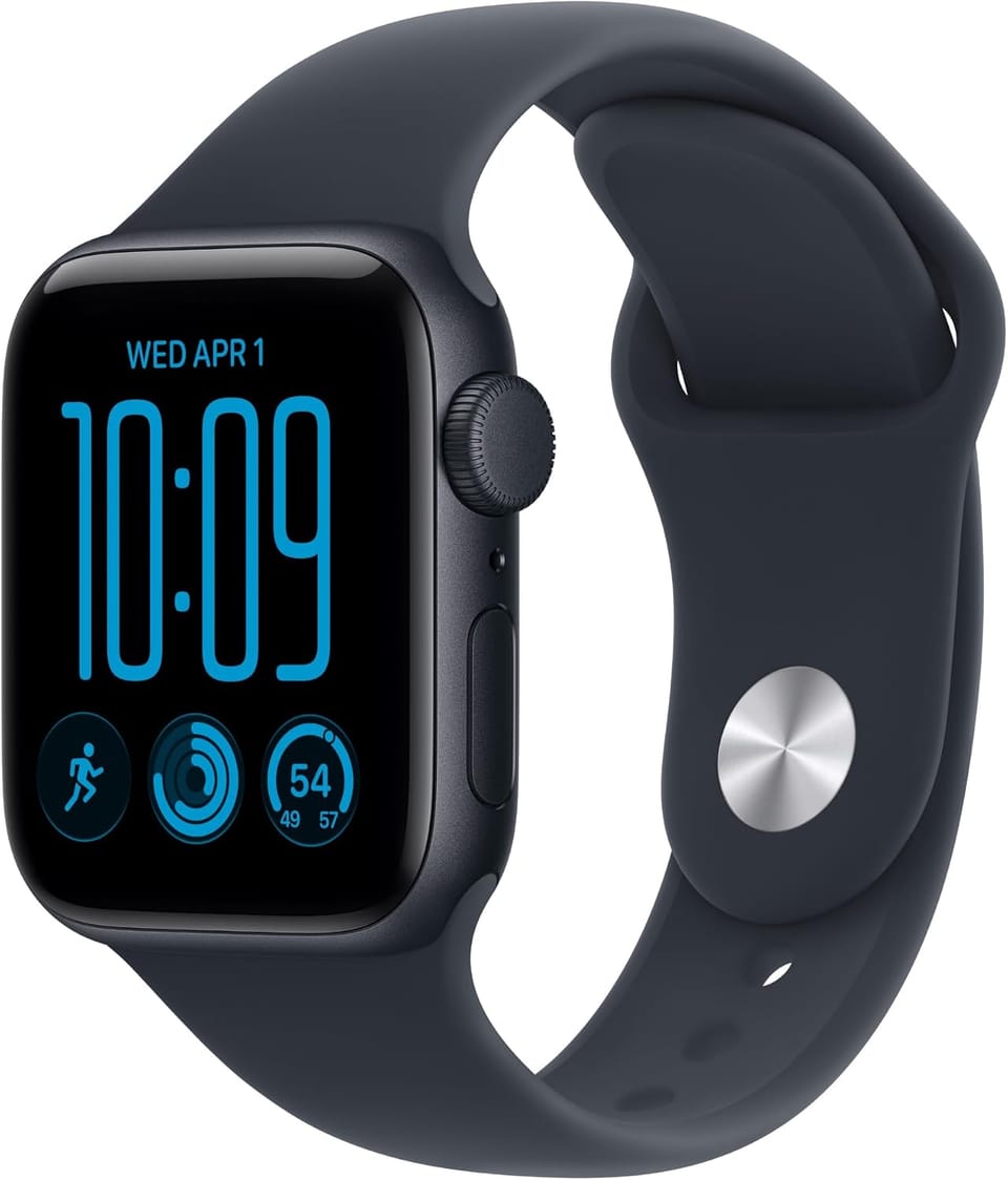 Apple Watch SE 3 GPS 40mm (Midnight Aluminum, Navy Blue Sport Band) 20% Off – Just $199.00 (Reg. $249.00)