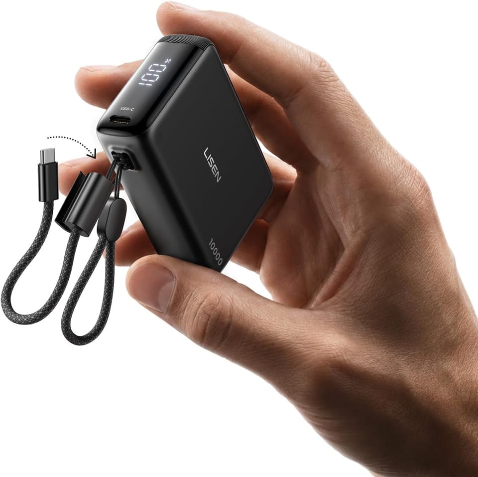 LISEN 10,000mAh 45W Compact Power Bank 42% Off – Just $22.99 (Reg. $39.98)