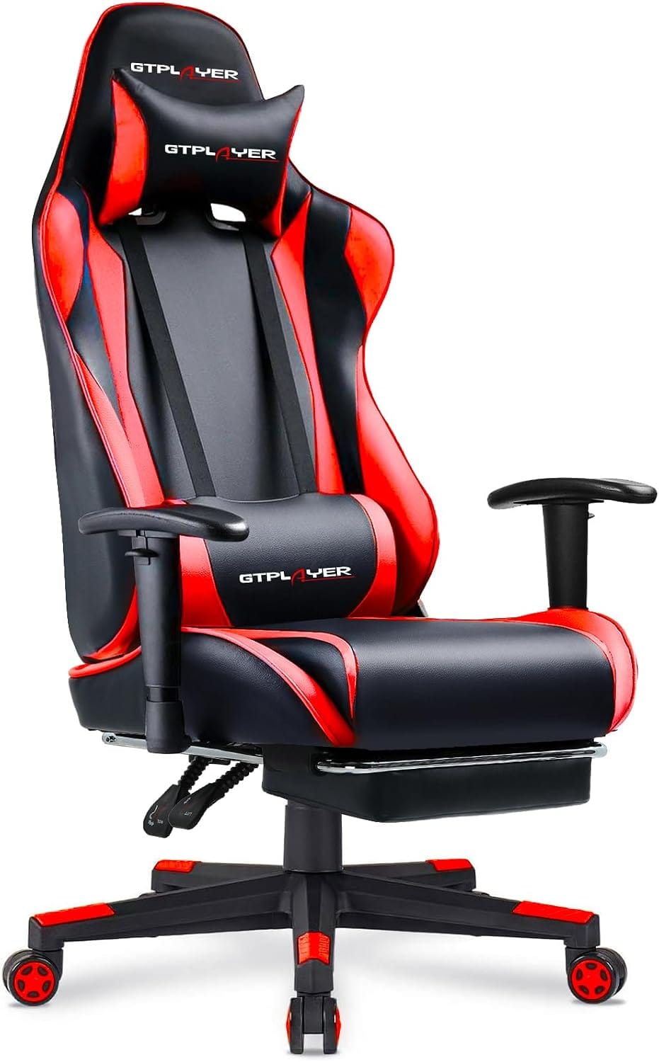 GTPLAYER Ergonomic Gaming Chair with Footrest (Brickred) 20% Off – Just $63.99 (Reg. $79.99)