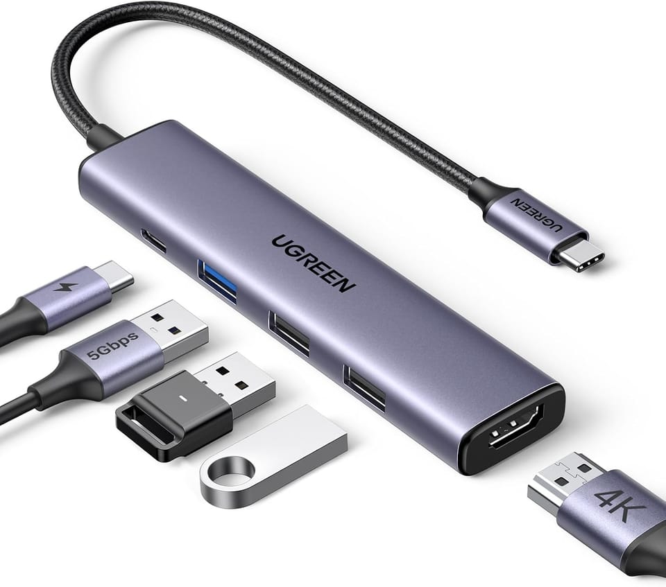 UGREEN 5-in-1 USB-C Hub with 4K HDMI & 100W PD 37% Off – Just $10.00 (Reg. $15.98)