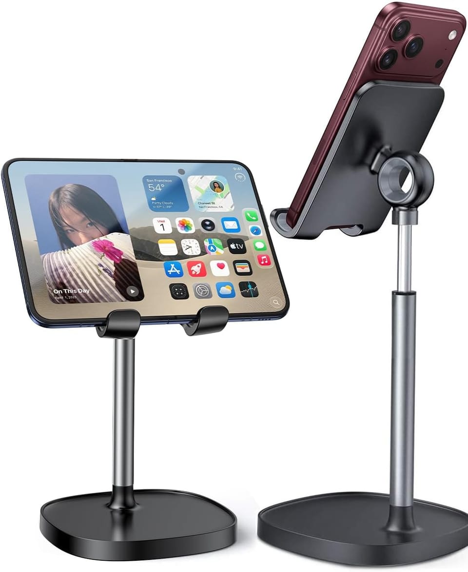 LISEN Ergonomic Adjustable Cell Phone Desk Stand 44% Off – Just $9.99 (Reg. $17.99)