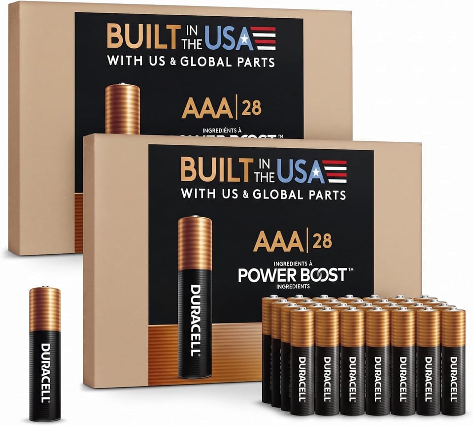 Duracell Coppertop AAA Batteries (56-Count) 48% Off – Just $25.95 (Reg. $49.98)