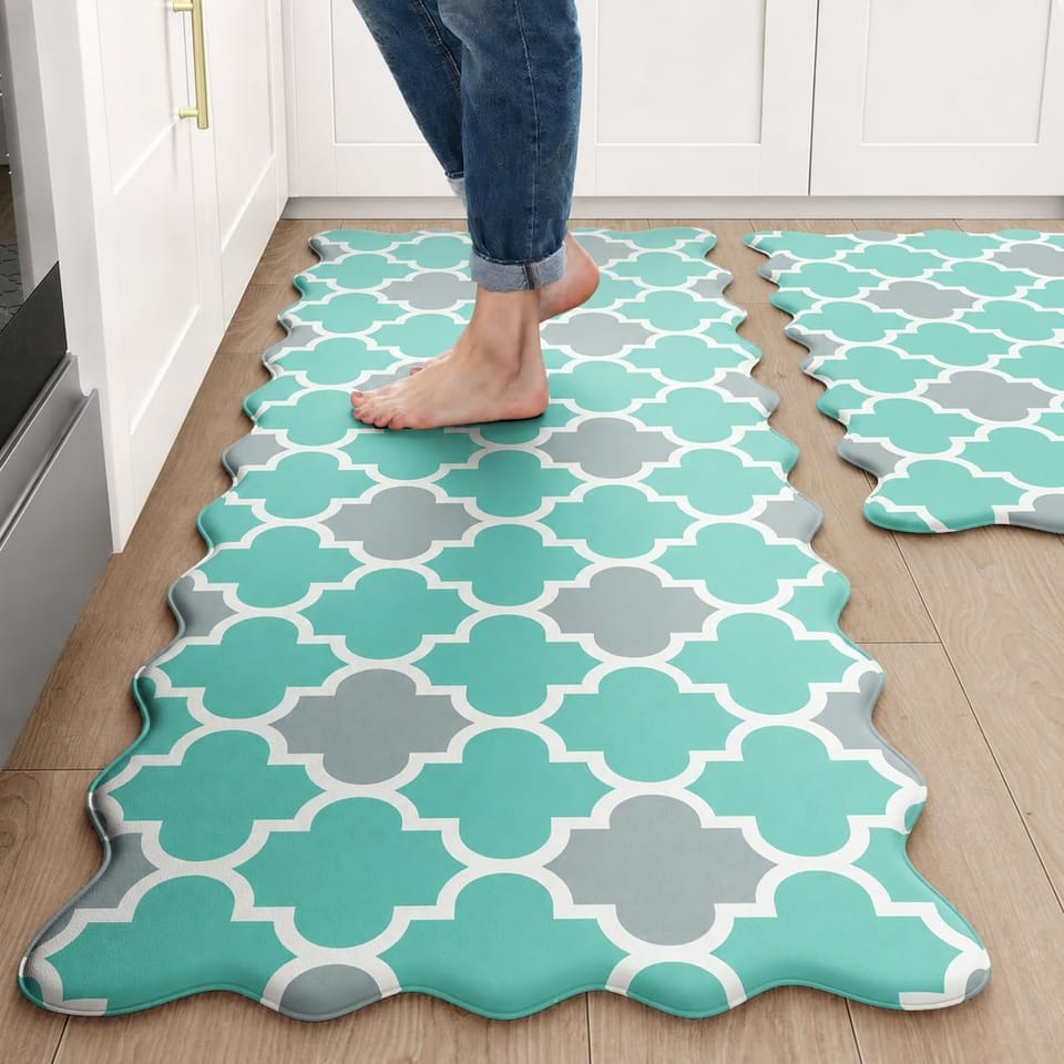 Arenarug 2-Piece Scalloped Kitchen Mat Set 50% Off – Just $18.49 (Reg. $36.99)